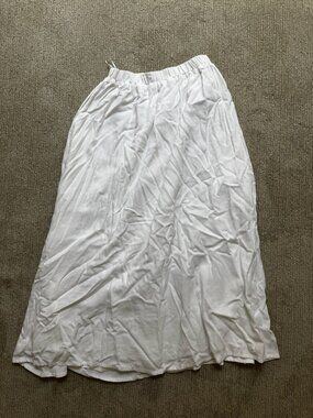 Urban Sport White Flowy Maxi Skirt - Small